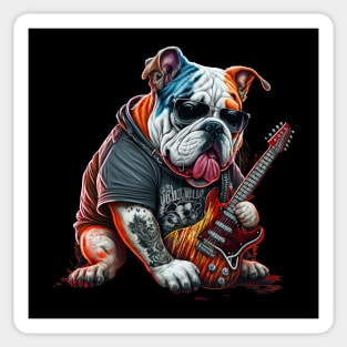 Bulldog Rocker Sticker